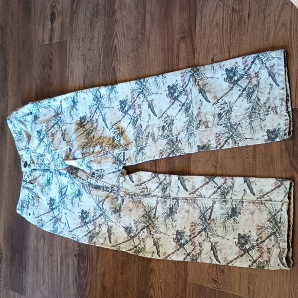 BDG Cream Pine Print Slim Straight Jeans BBB - Picture 1 of 4